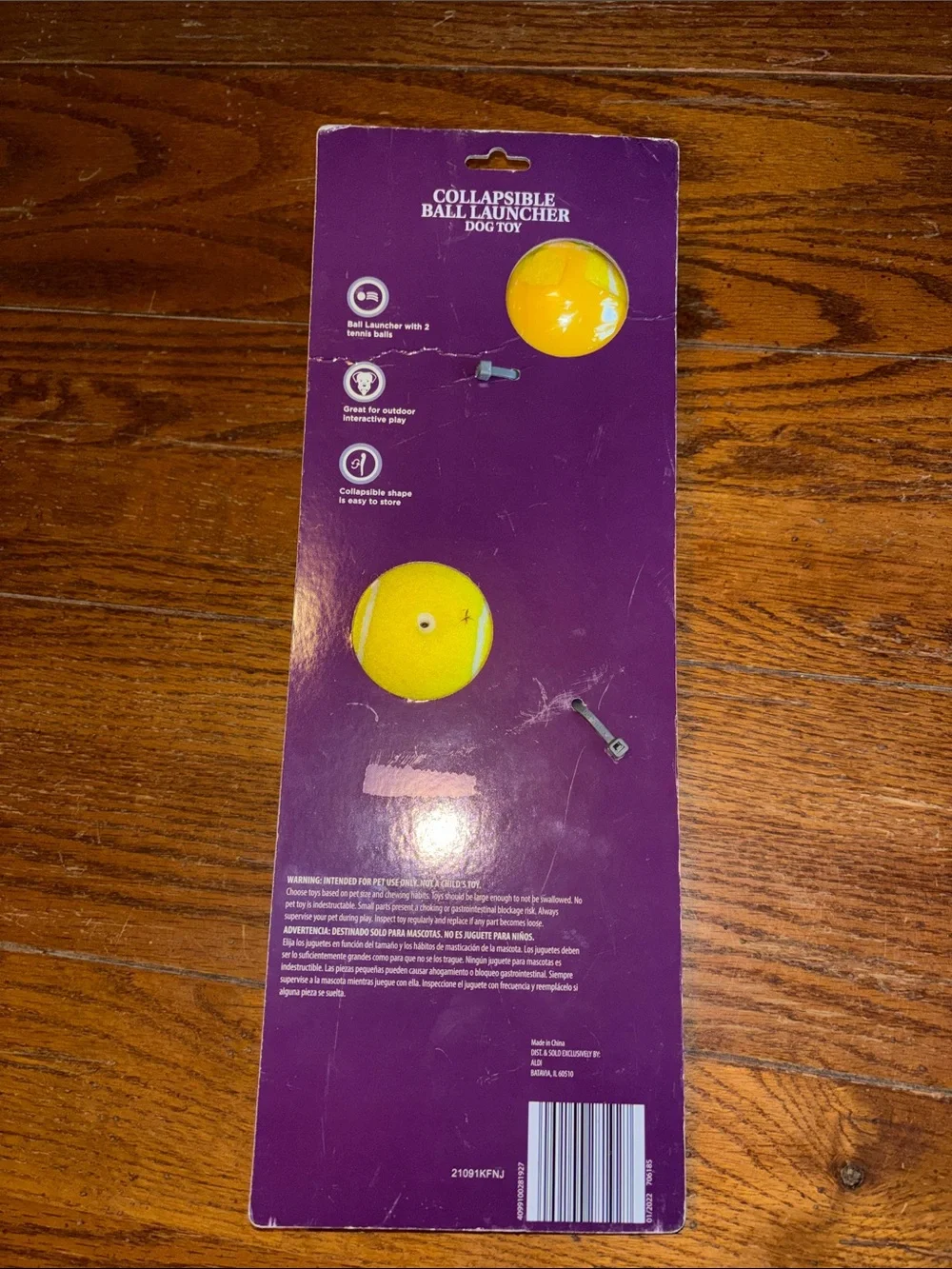 Collapsible Ball Launcher Dog Toy with Assorted Balls